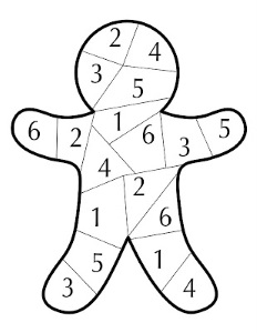 Gingerbread Man count color
